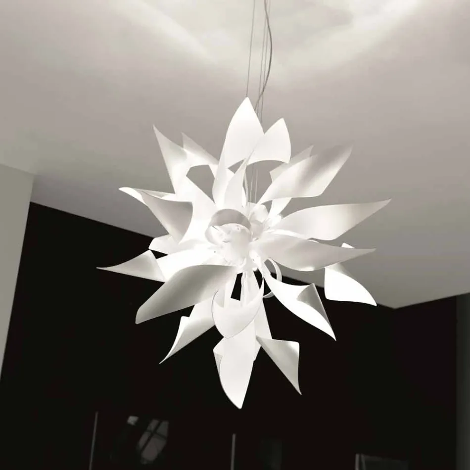 Selene Ginger pendant lamp in metal made in Italy Ø80 H200cm Viadurini