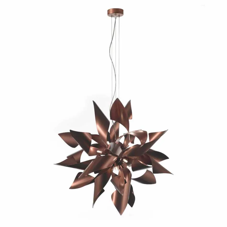 Selene Ginger pendant lamp in metal made in Italy Ø80 H200cm Viadurini