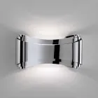 Selene Ionica wall lamp made in Italy, 30x10 H16cm, glass and steel Viadurini