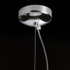 Selene Kluvì blown glass pendant lamp Ø19 H 27 / 150cm Viadurini