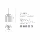 Selene Kluvì blown glass pendant lamp Ø33 H 41/150 cm Viadurini