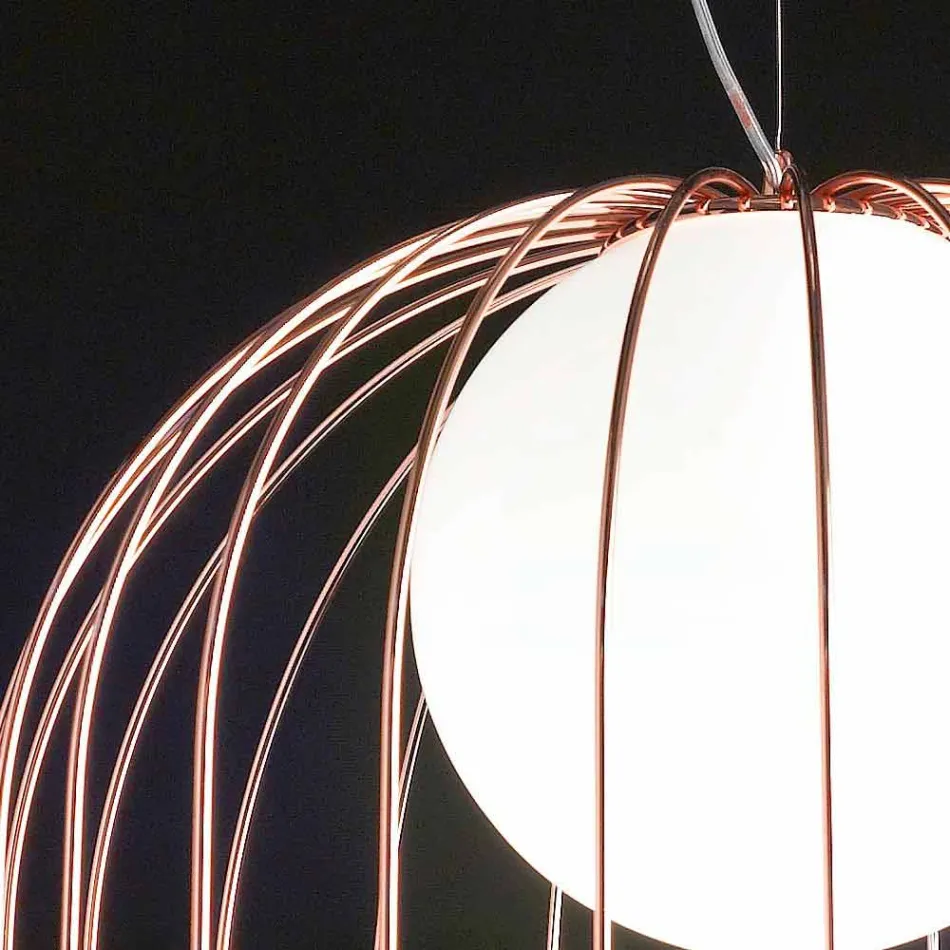 Selene Kluvì blown glass pendant lamp Ø54 H 70 / 200cm Viadurini