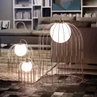 Selene Kluvì design table lamp in blown glass Ø54 H 70cm Viadurini