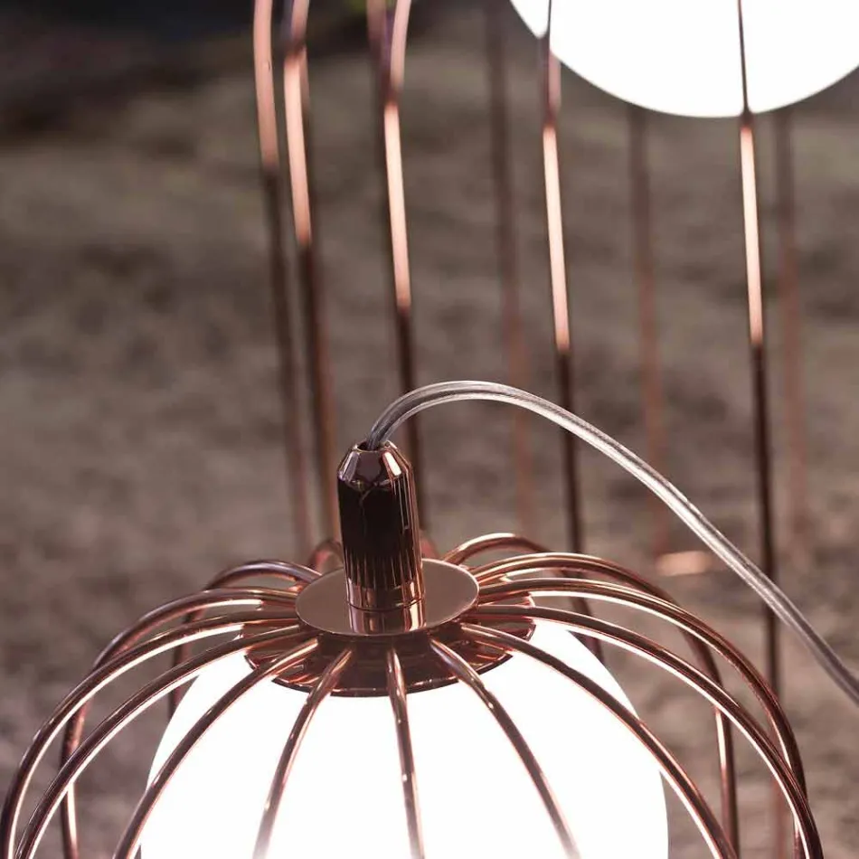 Selene Kluvì modern blown glass table lamp Ø33 H41cm Viadurini