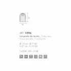 Selene Kluvì blown glass and metal lamp Ø19 H 27cm Viadurini