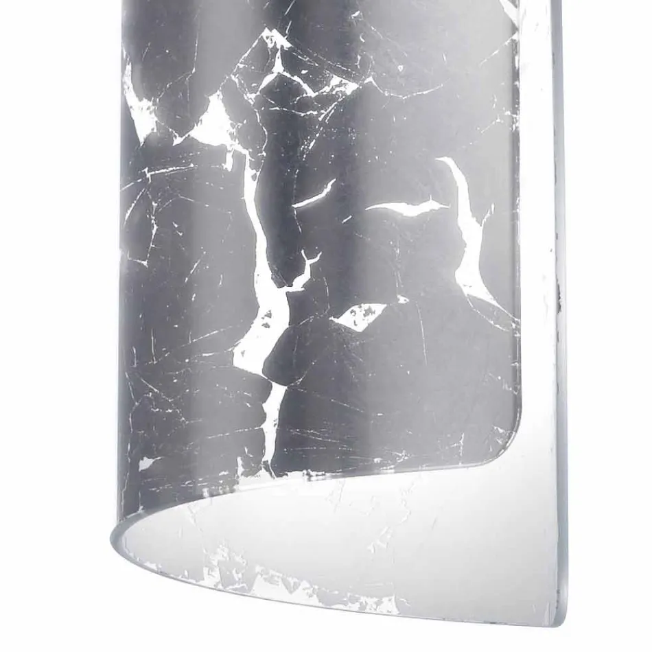 Selene Papiro modern pendant lamp in crystal Ø15 H 125cm Viadurini