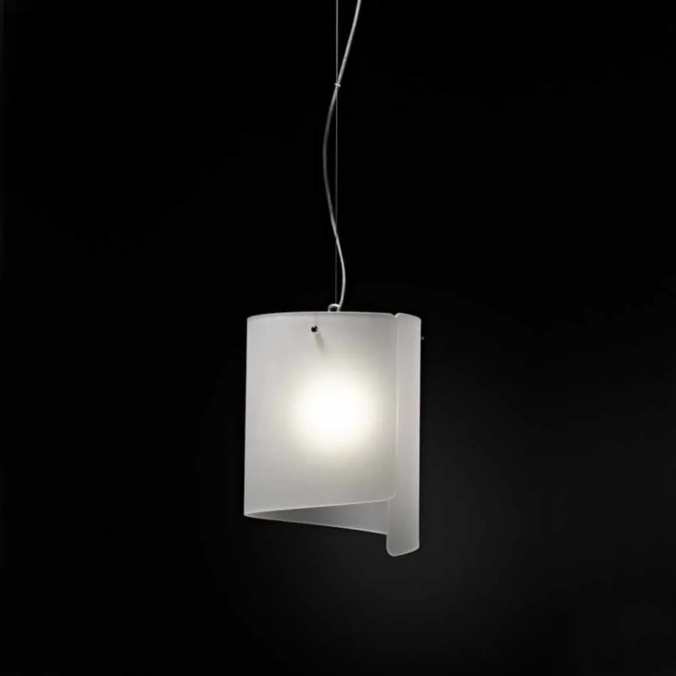 Selene Papiro modern pendant lamp in crystal Ø26 H 125cm Viadurini