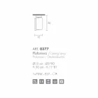 Selene Papiro ceiling lamp in crystal Ø15 H30cm, made in Italy Viadurini