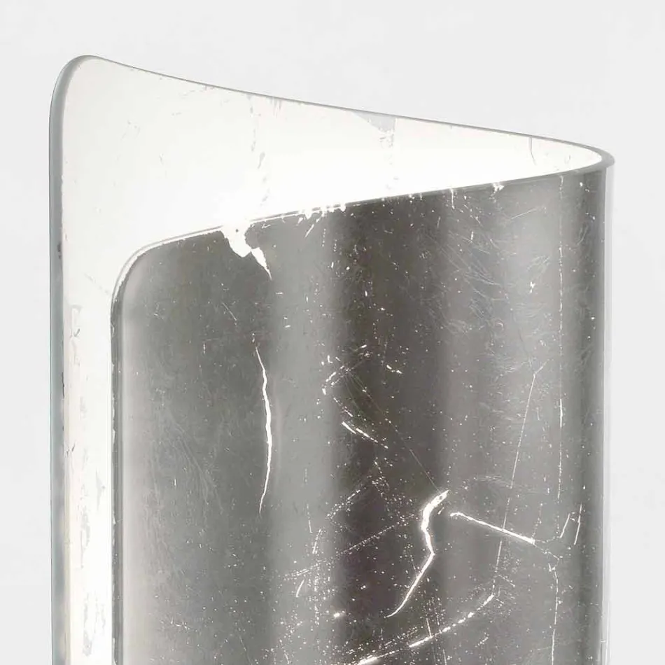 Selene Papiro design table lamp in crystal Ø15 H38cm Viadurini