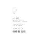 Selene Papiro crystal table lamp made in Italy 15x14xH25cm Viadurini