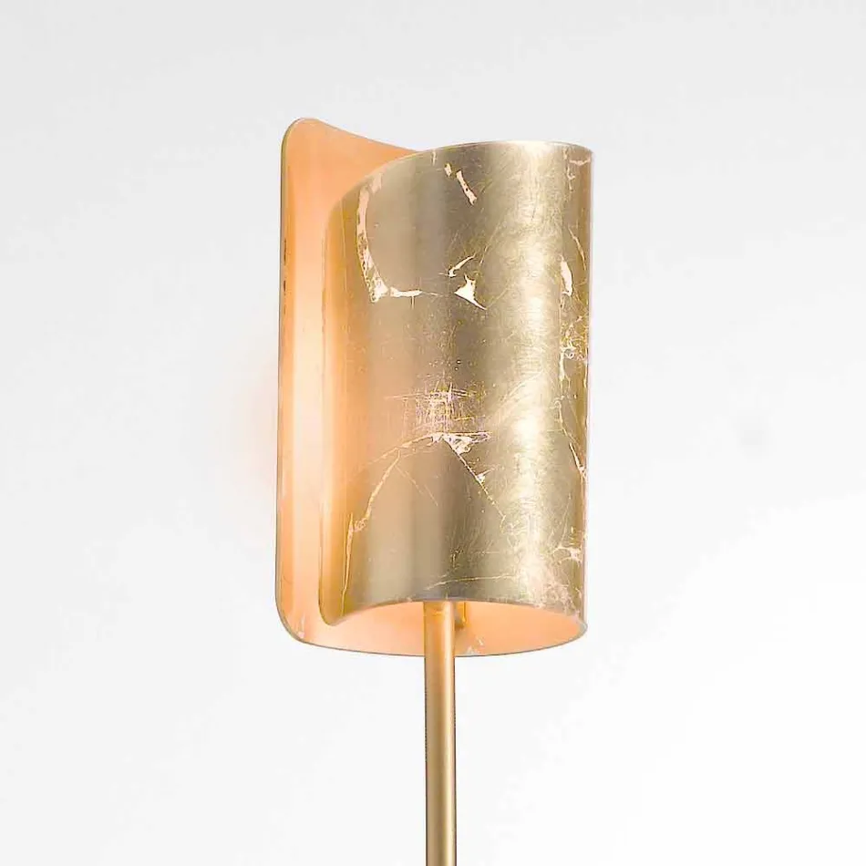 Selene Papiro design floor lamp in crystal Ø15 H 180cm Viadurini