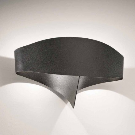 Selene Scudo applique in painted steel with a modern design Viadurini