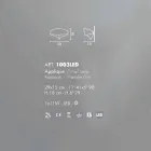 Selene Scudo applique in painted steel with a modern design Viadurini