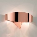 Selene Scudo galvanized steel wall light made in Italy, modern design