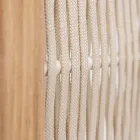Outdoor divider in Teak, Aluminum and Rope Weaving - Vision Viadurini