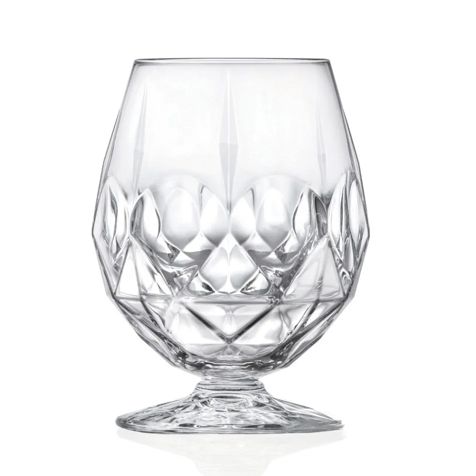 Low Glass Liqueur Glass Service in Eco Crystal 12 Pcs - Bromeo Viadurini