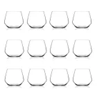 Water Glasses Set in Eco Crystal Minimal Design 12 Pcs - Etera Viadurini