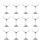 Italian Ecological Crystal Champagne Goblet Set 12 Pcs - Etera Viadurini