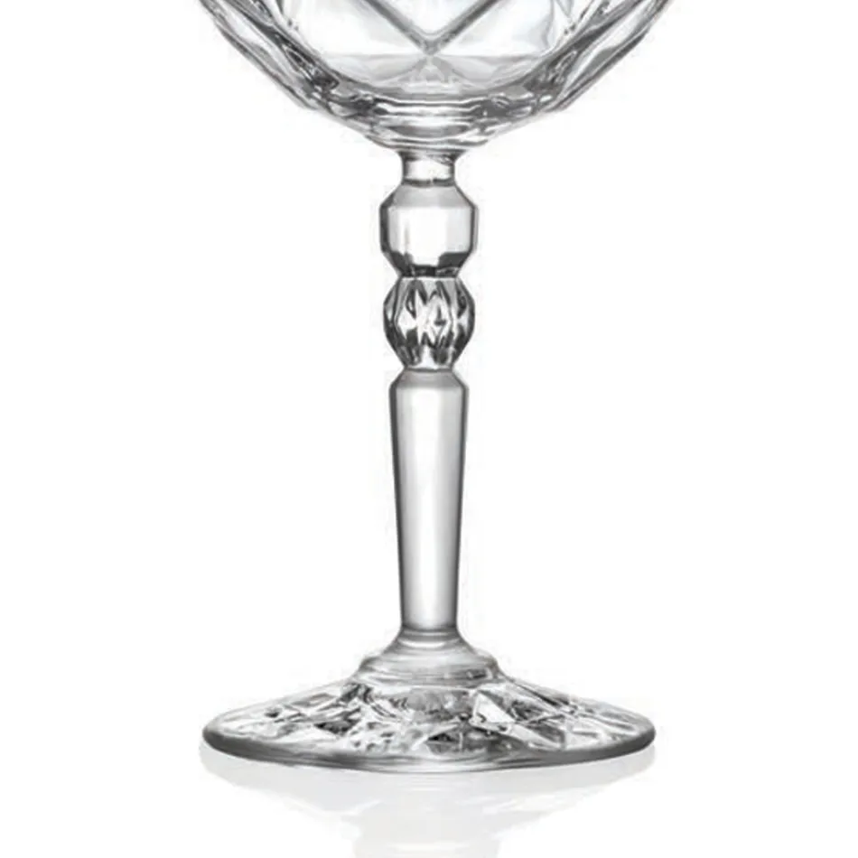 Italian Ecological Crystal Cocktail Glass Service 12 Pcs - Bromeo Viadurini
