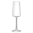 Italian Minimal Eco Crystal Flute Goblet Set 12 Pcs - Primordio Viadurini