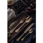 Complete Set of Luxury Design Stainless Steel Cutlery 24 Pieces - Boss Viadurini