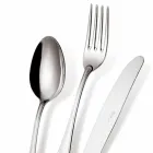Complete Set of Luxury Design Stainless Steel Cutlery 24 Pieces - Boss Viadurini