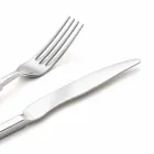 Complete Steel Cutlery Set 24 Pieces Design Made in Italy - Tricky Viadurini