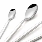 Complete Steel Cutlery Set 24 Pieces Design Made in Italy - Tricky Viadurini