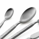 Complete Steel Cutlery Set 24 Pieces Design Made in Italy - Tricky Viadurini