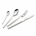Complete Steel Cutlery Set 24 Pieces Design Made in Italy - Tricky Viadurini