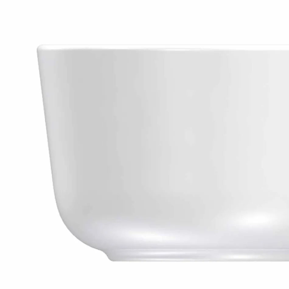 Modern Design White Porcelain Cups and Bowl Set 7 Pieces - Arctic Viadurini