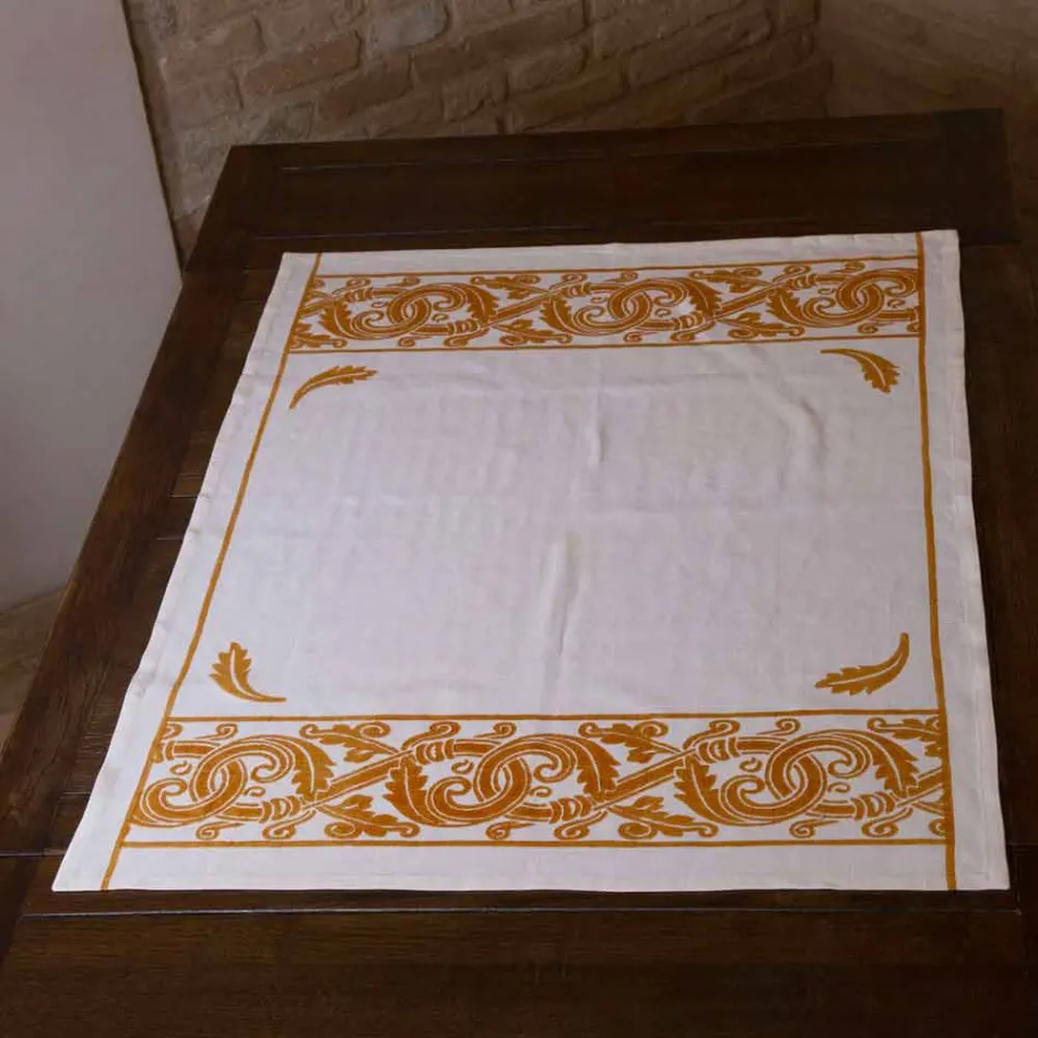 Linen Breakfast Service with Hand Crafted Single Piece - Brands Viadurini