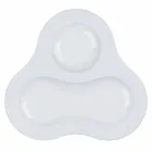 Complete Tea Set Modern Design in White Porcelain 14 Pieces - Telescope Viadurini