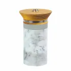 Cocktail Service Aperitif Accessories in Marble, Wood, Steel - Norman Viadurini