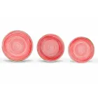 18 Piece Porcelain Colored and Modern Dinner Plate Service - Rurolo Viadurini