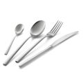 Square Design Polished Stainless Steel Cutlery Set 24 Pieces - Bumbun