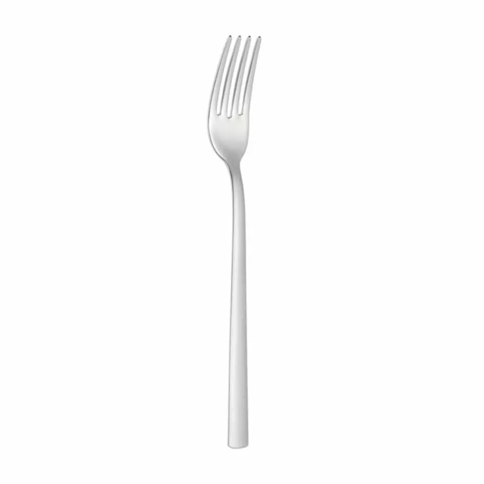 Cutlery Set in Sandblasted Stainless Steel 24 Pieces of Elegant Design - Ronfo Viadurini