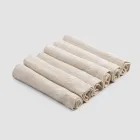 Elegant Linen Napkin Service with Fold Edge, 6 Colored Pieces - Onestini Viadurini