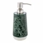 Modern bathroom accessories set in mottled green Bombei marble Viadurini