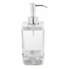 Modern bathroom accessories set in Calacatta marble and Carona glass Viadurini