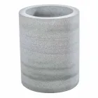 Modern bathroom accessories set in Montale gray stone Viadurini