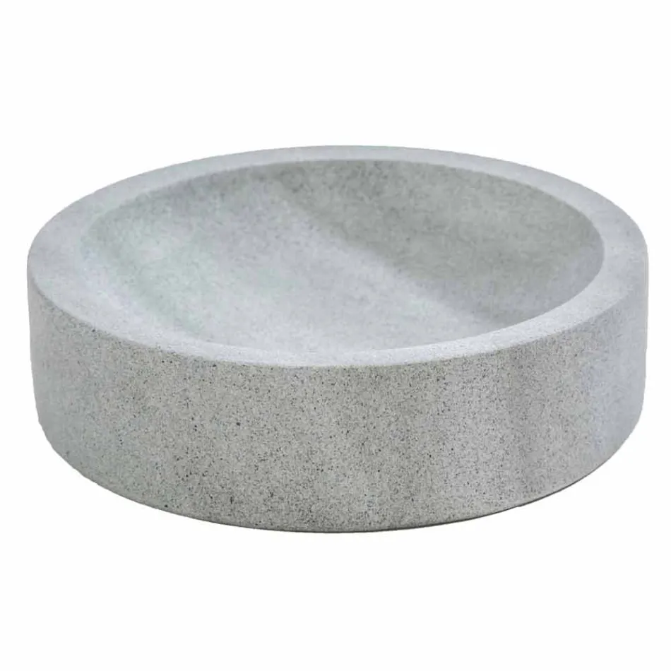 Modern bathroom accessories set in Montale gray stone Viadurini