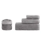 8 Piece Bathroom Set in Pure Cotton Terry Cloth All Garment Dyed - Smooth Viadurini