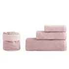 8 Piece Bathroom Set in Pure Cotton Terry Cloth All Garment Dyed - Smooth Viadurini