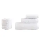 8 Piece Bathroom Set in Pure Cotton Terry Cloth All Garment Dyed - Smooth Viadurini