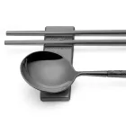Set Consisting of Fruit Spoon, Chopsticks and Cutlery Rest with Origami - Osaka Viadurini