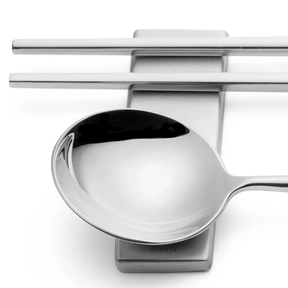 Set Consisting of Fruit Spoon, Chopsticks and Cutlery Rest - Osaka Viadurini