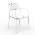 Set of 2 Garden Armchairs Made Entirely of Aluminum - Resplendent Viadurini