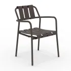 Set of 2 Garden Armchairs Made Entirely of Aluminum - Resplendent Viadurini