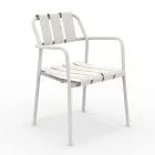 Set of 2 Garden Armchairs Made Entirely of Aluminum - Resplendent Viadurini